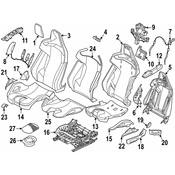BMW Seat Flex Cable - Genuine BMW 52108067476