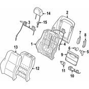 BMW Folding Seat Latch Release Handle - Genuine BMW 52108099119