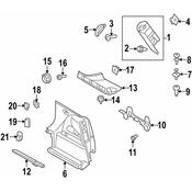 Mini Trunk Trim Panel Bolt - Genuine Mini 52108161962