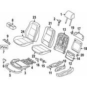 BMW Seat Back Panel Clip - Genuine BMW 52108175054