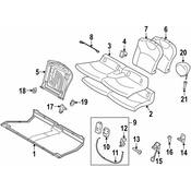 MINI Seat Cushion Bracket - Genuine MINI 52202751377