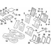 BMW Seat Armrest Base - Genuine BMW 52207302594