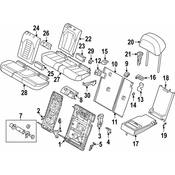 BMW Folding Seat Lock Striker - Genuine BMW 52207449451