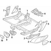BMW Seat Trim Panel Bracket - Genuine BMW 52209182782