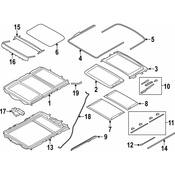 BMW Sunroof Seal - Genuine BMW 54107304488