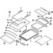 BMW Sunroof Glass Seal - Genuine BMW 54107454039
