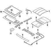 BMW Sunroof Glass Seal - Genuine BMW 54108495827