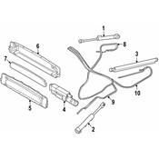 BMW Convertible Top Hydraulic Line - Genuine BMW 54347154636