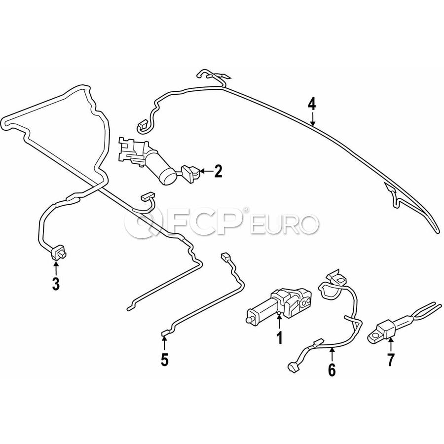 Mini Convertible Top Wiring Harness Genuine Mini 54347364827 Fcp Euro 