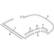 BMW Convertible Top Seal - Genuine BMW 54347947278