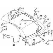 BMW Convertible Top Latch - Genuine BMW 54375A19AA8