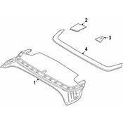 BMW Convertible Top Stowage Compartment Trim Panel - Genuine BMW 54377220791