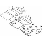 BMW Convertible Top Seal - Genuine BMW 54377415365