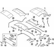 BMW Convertible Top Seal - Genuine BMW 54377497727