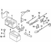 BMW Battery Cable - Genuine BMW 61122695530