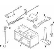 BMW Battery Cable - Genuine BMW 61123414876