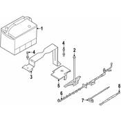 BMW Battery Cable - Genuine BMW 61126902417