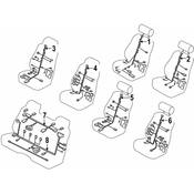 BMW Power Seat Wiring Harness - Genuine BMW 61128368599