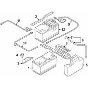 BMW Battery Cable - Genuine BMW 61129255046