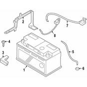BMW Battery Cable - Genuine BMW 61129277916