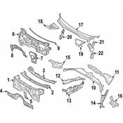BMW Cowl Side Panel - Genuine BMW 61139866391