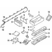 BMW Drive Motor Battery Pack Tray - Genuine BMW 61277639003