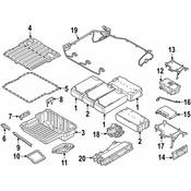 BMW Drive Motor Battery Pack Cover - Genuine BMW 61278620523