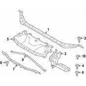 BMW Radiator Support Tie Bar Bolt - Genuine BMW 61278637017
