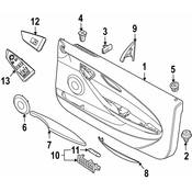 BMW Door Window Switch Panel - Genuine BMW 61318029907