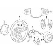 Mini Heated Steering Wheel Switch - Genuine Mini 61319360505