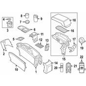 BMW Electronic Parking Brake Control Switch - Genuine BMW 61319878668