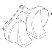 BMW Accessory Horn - Genuine BMW 61336968442