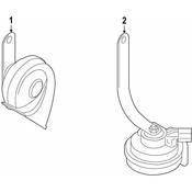BMW Accessory Horn - Genuine BMW 61337191719