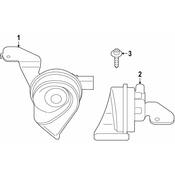 BMW OE Replacement Horn - Genuine BMW 61337455832