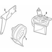 BMW Accessory Horn - Genuine BMW 61337839348