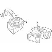BMW OE Replacement Horn - Genuine BMW 61337873355