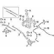 BMW Wiper Motor Right - Genuine BMW 61615A36E99