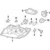 BMW Covering Cap High Beam Left (Valeo) - Genuine BMW 63117159563