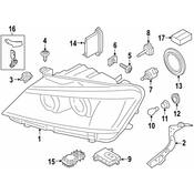 BMW Headlight Control Module - Genuine BMW 63117316214