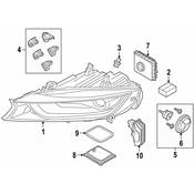 BMW Heat Sink Right - Genuine BMW 63117396336