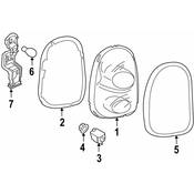 MINI Tail Light Bracket - Genuine MINI 63139807733