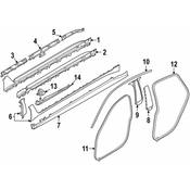 BMW Rocker Panel Molding Bracket - Genuine BMW 63175A09227