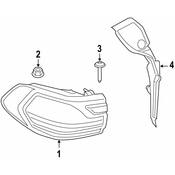 BMW Tail Light Cover - Genuine BMW 63215A5B4A2