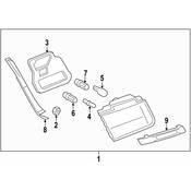 BMW Tail Light Cover - Genuine BMW 63217206390