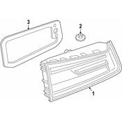BMW Back Up Light Assembly - Genuine BMW 63217376475