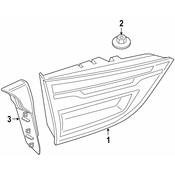 BMW Back Up Light Assembly - Genuine BMW 63217438827