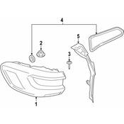 BMW Tail Light Cover - Genuine BMW 63219491404