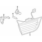 BMW Back Up Light Assembly - Genuine BMW 63219491589