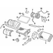 BMW HVAC A/C Evaporator Core Seal - Genuine BMW 64111370936