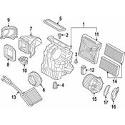 BMW Empty Housing Heater - A-C W-Evaporator - Genuine BMW 64116827062